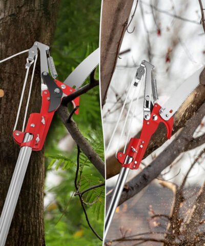 Scie 2 en 1 pour la coupe et l'élagage, coupe les branches hautes