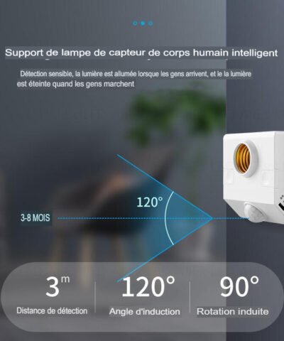 Supports de lampe intelligents à détection de mouvement