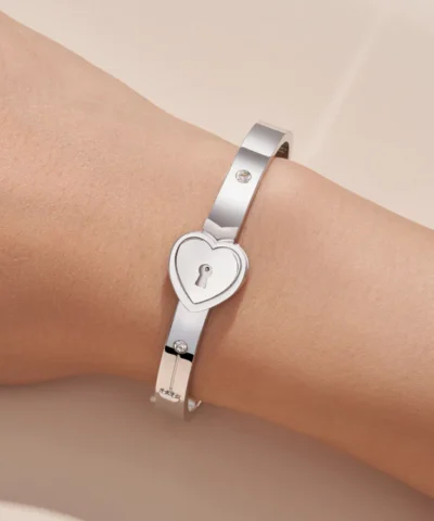 2 Pièces Bracelet Collier Couple Clé Serrure