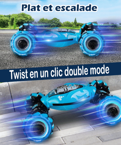 Voitures RC contrôlées à la main, rotatives double face