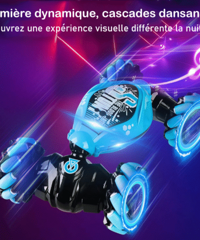 Voitures RC contrôlées à la main, rotatives double face