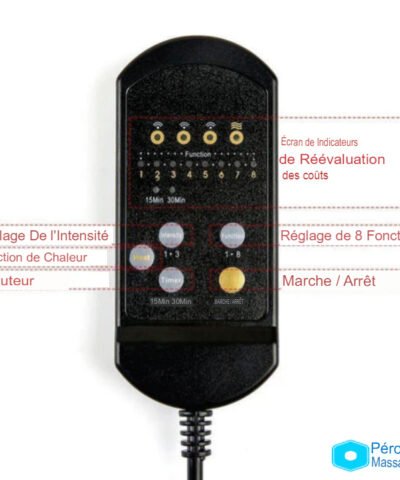 Masseur de type chaise avec 8 fonctions