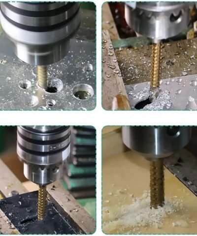 Foret perceuses hélicoïdaux en Titanium, accessoires pour outils électriques (6 pièces)