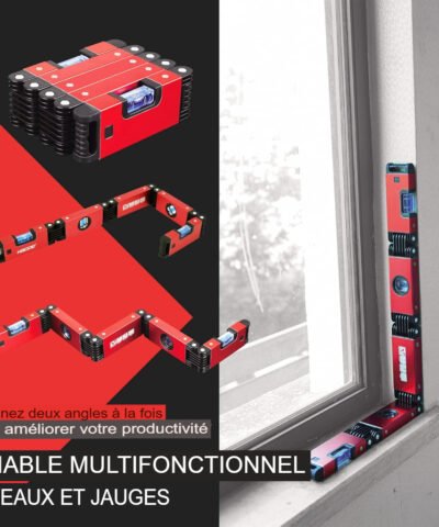 Outil de mesure de niveau pliable multifonction