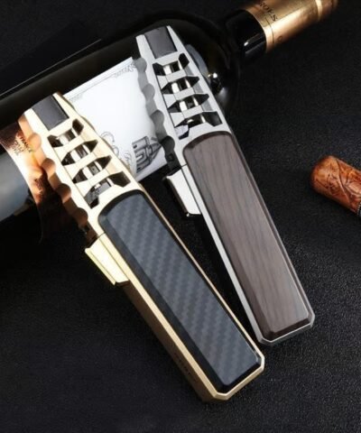 🔥Briquet torche droit coupe-vent à flamme bleue