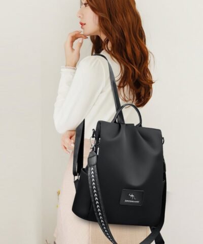 Sac à bandoulière double antivol en tissu Oxford