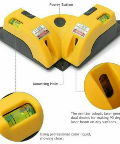 Outil de mesure de niveau laser carré à 90 degrés