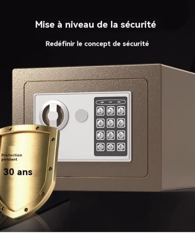 Coffre-fort numérique antichoc et incassable, serrure AAA