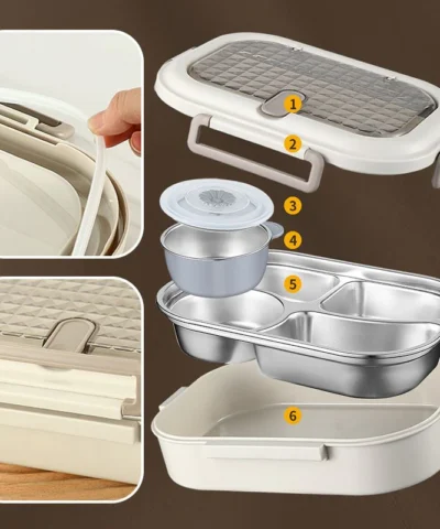Boîte alimentaire isotherme en acier inoxydable