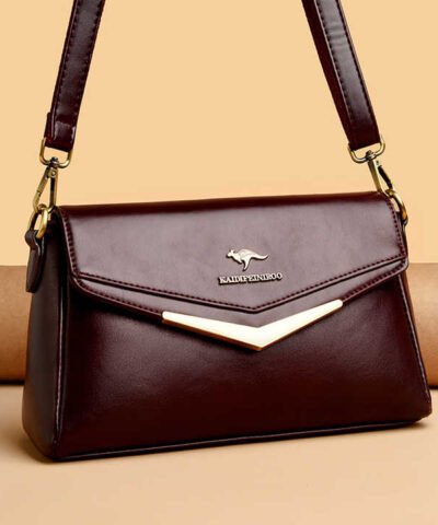 Sac à main de marque de luxe pour femme en cuir à bandoulière