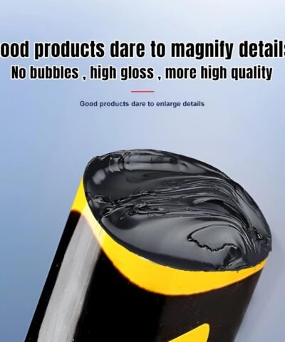Mastic silicone imperméable 600 g (noir) Adhésif puissant pour verre