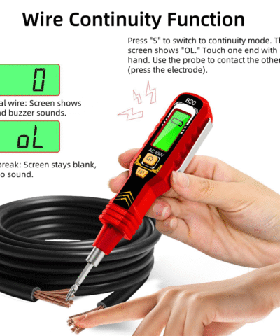 Testeur de tension sans contact avec écran LCD