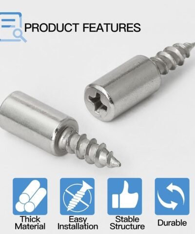 Supports d'étagère robustes à visser en métal (50 pièces)